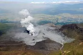 Mount Aso in south-western erupts Mount Aso in south-western erupts
