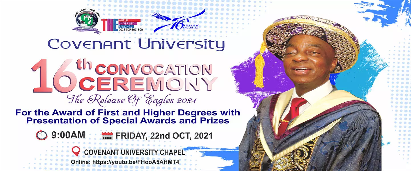 216 students bagged 1st Class degrees says Covenant VC