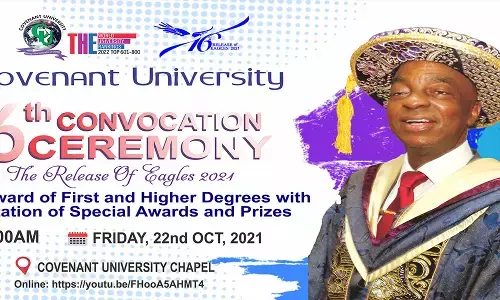 216 students bagged 1st Class degrees says Covenant VC