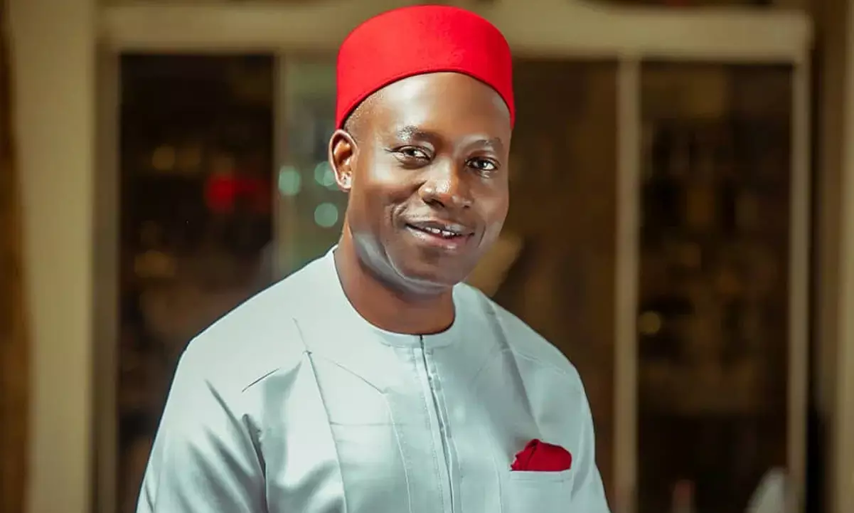 Anambra Election: Supporters, well-wishers crowds Soludos house