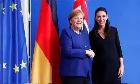 New Zealand PM lauds Merkel as true leader, good person
