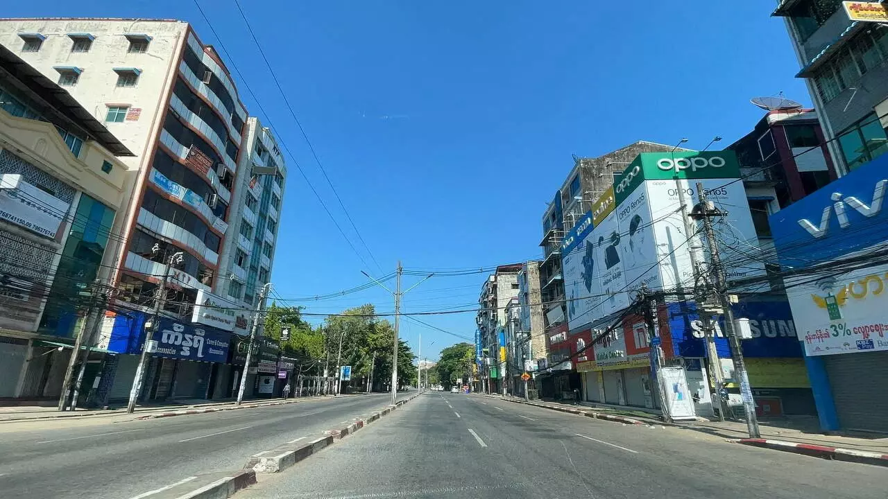 Myanmar protesters observe silent strike against military coup