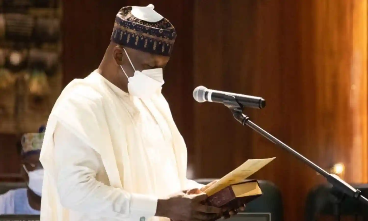 Buhari swears in Muazu Sambo as Minister