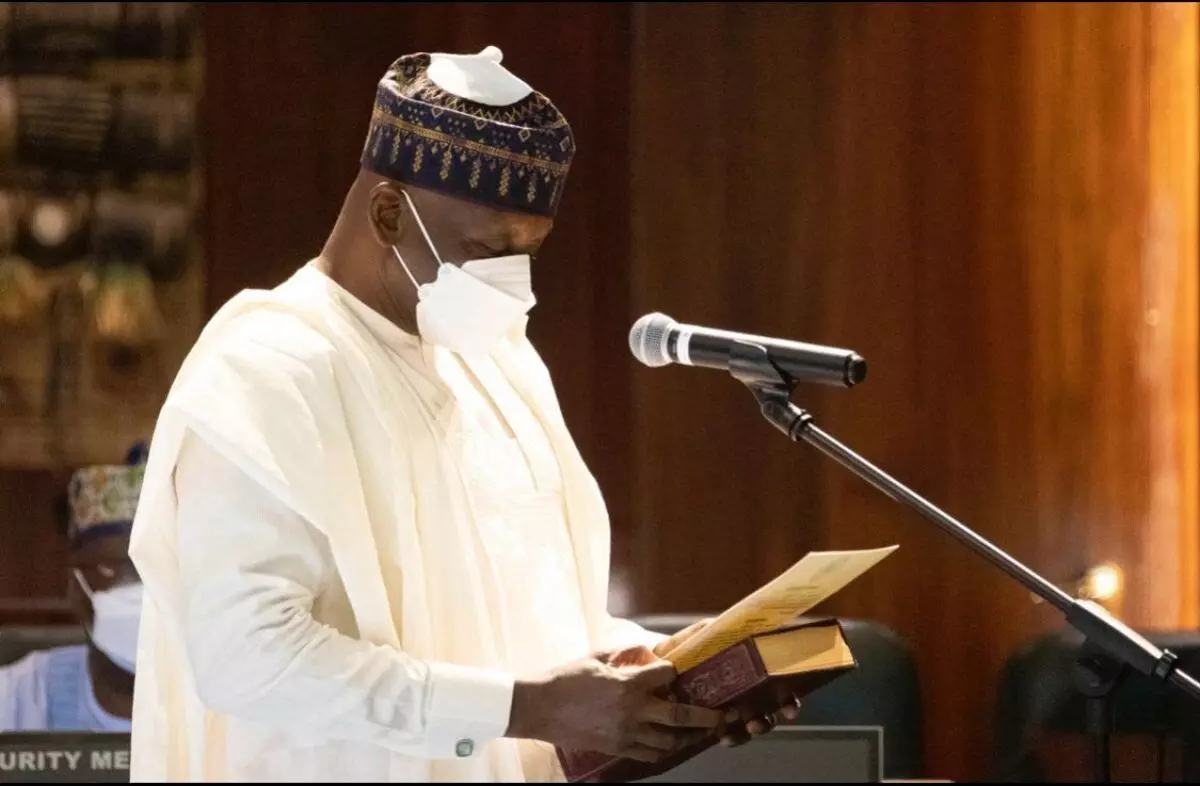 Buhari swears in Muazu Sambo as Minister