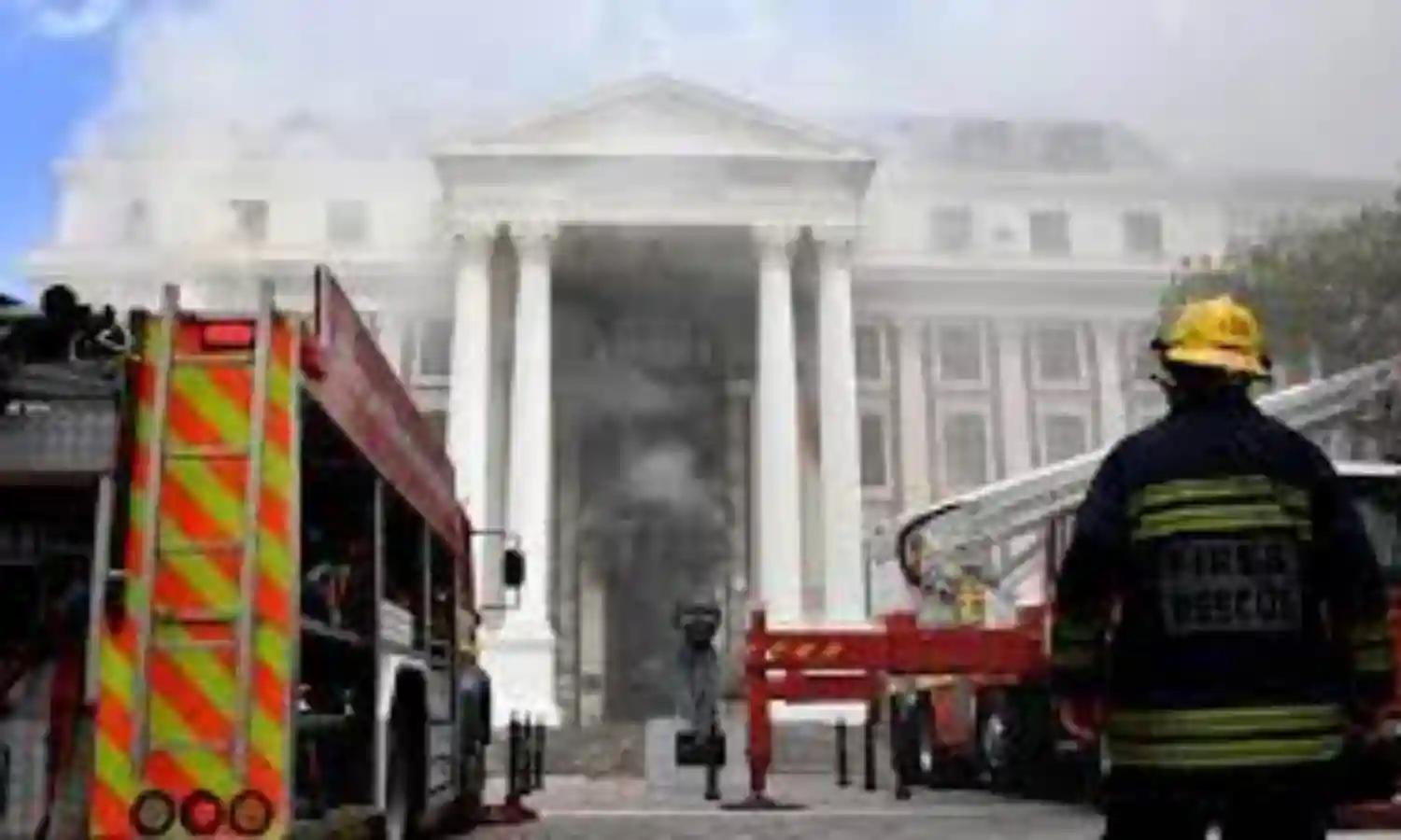 South African parliament fire under control