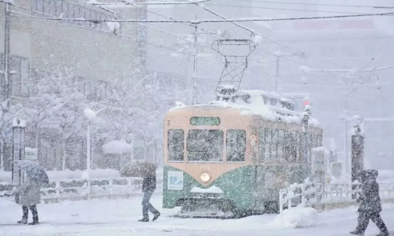 Japan cancels flights over northern regions snowstorm
