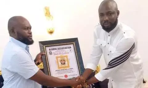 Rivers Varsity Alumni visit NDDC youth co-ordinator