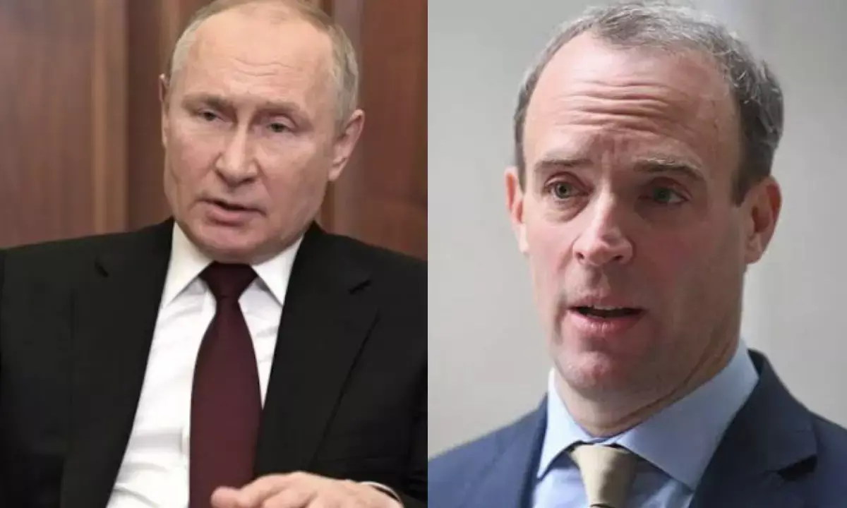 Warmonger Putin at risk of  imprisonment for war crimes, says Raab