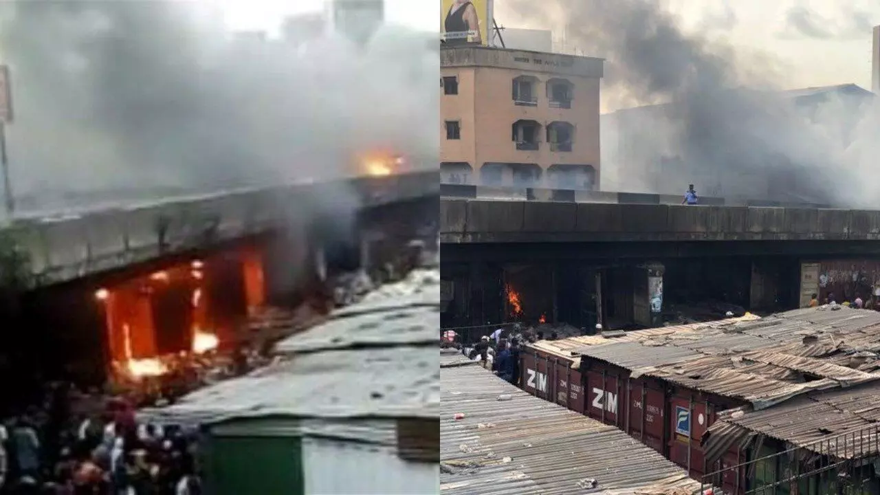 Apogbon Fire Outbreak: LASG closes Eko Bridge, announces alternative routes