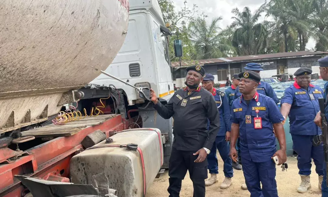 NSCDC seizes two trucks laden with suspected adulterated diesel