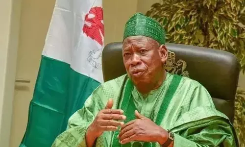 NPFL: Ganduje condemns football fans for damaging bus