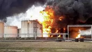 Russo-Ukraine war link pondered after Russian oil depot guts fire Russo-Ukraine war link pondered after Russian oil depot guts fire