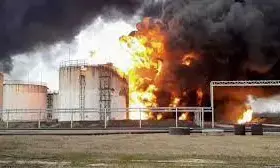 Russo-Ukraine war link pondered after Russian oil depot guts fire