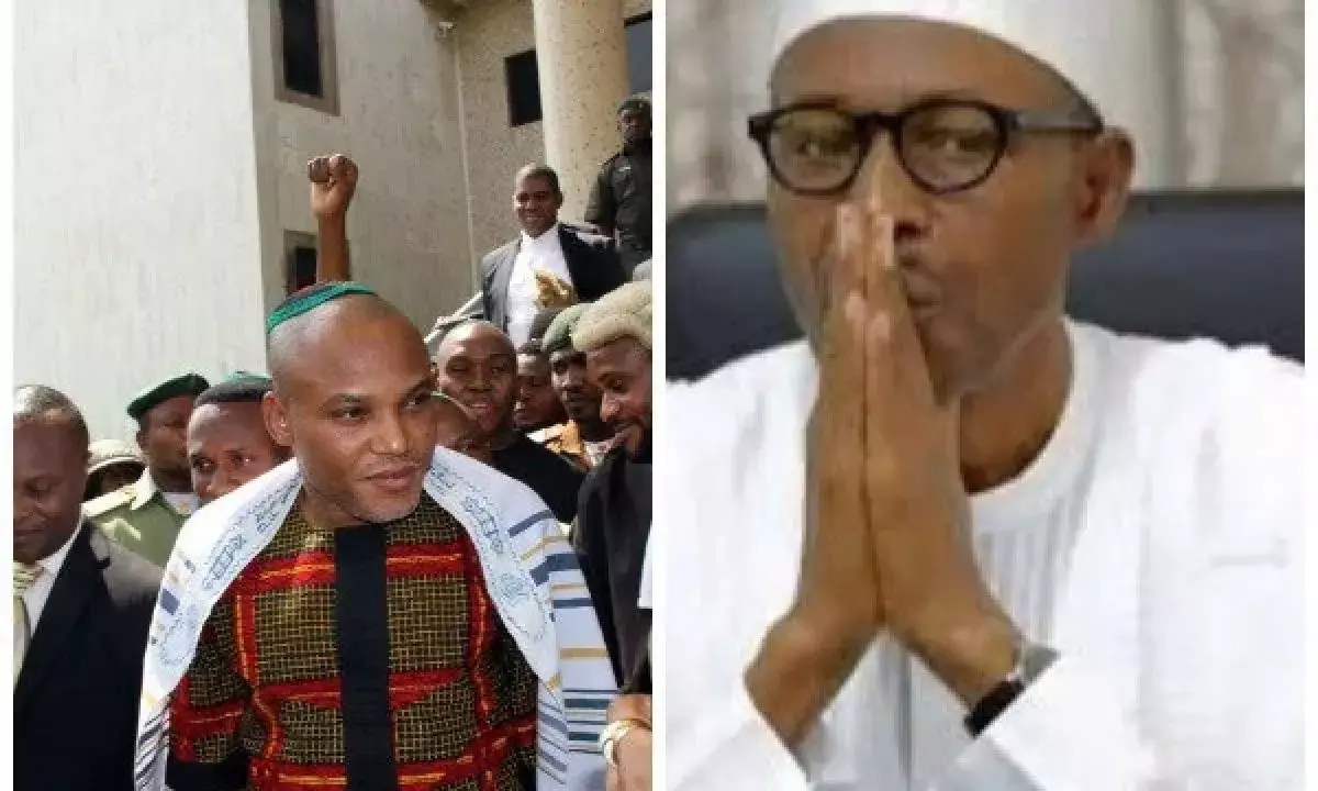 Nnamdi Kanu must defend himself in court, Buhari tells South East leaders
