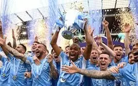 Premier League: Two fans charged after Manchester Citys title win