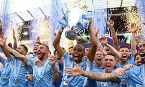 Premier League: Two fans charged after Manchester Citys title win