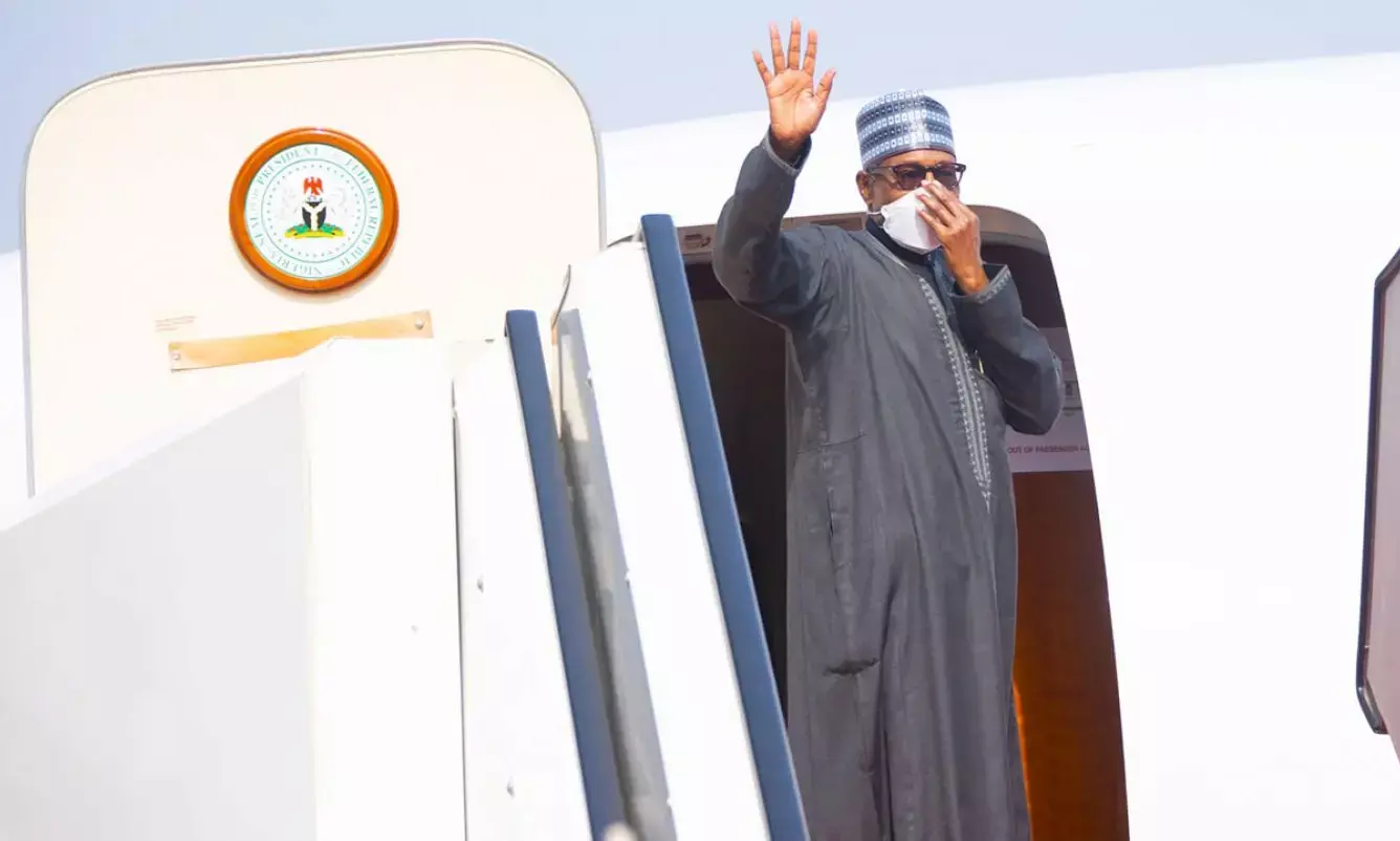President Buhari departs Madrid for Abuja