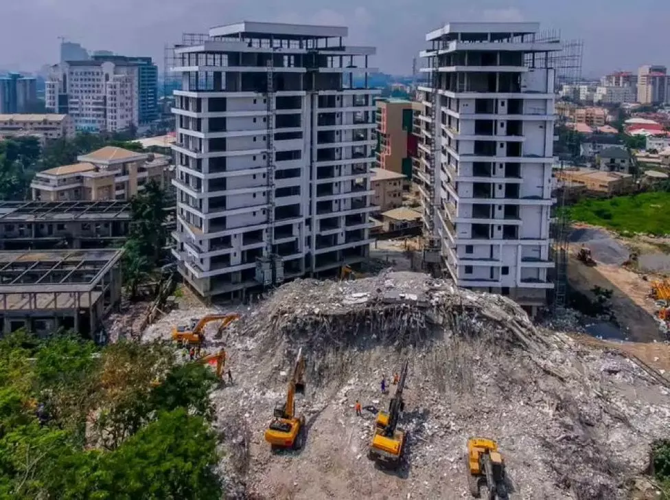 Ikoyi Collapsed Building: LASG to demolish remaining part in 90 days
