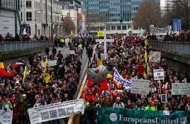 Public strike: 70,000 to 80,000 protest in Belgium Public strike: 70,000 to 80,000 protest in Belgium