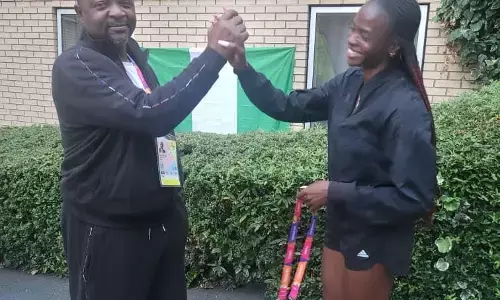 Sports Minister receives Amusan in Birmingham after Oregon Heroics