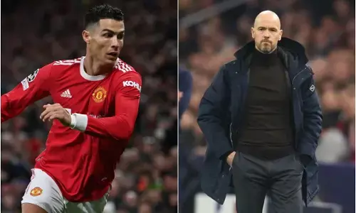 Ten Hag unhappy with Ronaldos unacceptable early exit