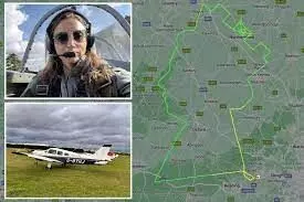 Pilot creates worlds largest portrait of Queen Elizabeth Pilot creates worlds largest portrait of Queen Elizabeth