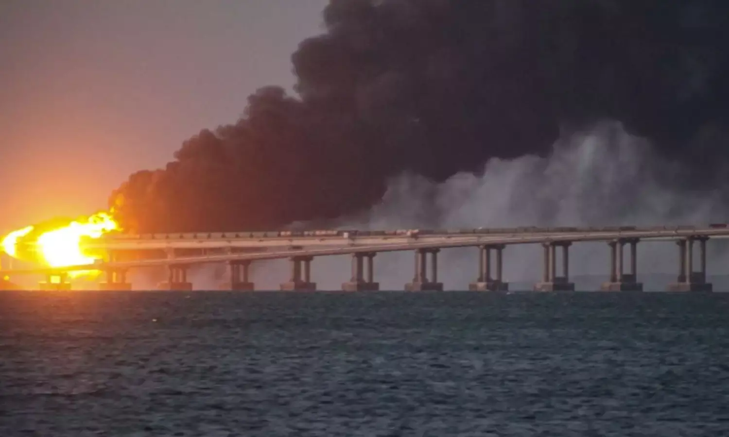 Russo-Ukraine war: Russias FSB arrests 8 for Crimea bridge explosion