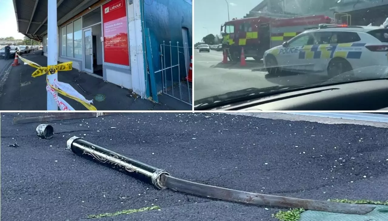 New Zealand PM Jacinda Arderns office attacked with sword