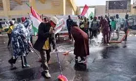 Drama as PDP members in Plateau clean Jos venue of APC presidential flag-off
