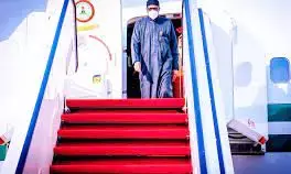Buhari arrives Washington, DC, for U.S.-Africa leaders meeting