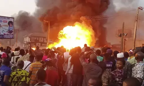 Tegbe sympathises with survivors of Ibadan market fire