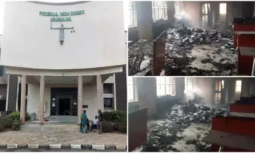 Breaking: Gunmen set fire to Imo High Court, destroy documents