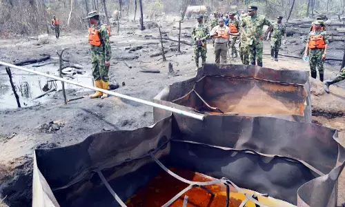 Military destroys several illegal refineries in N/Delta