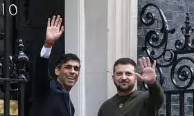 Zelensky moves UK to meet with King Charles III, Sunak