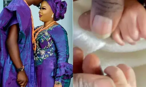 Actor Adeniyi Johnson gets twins with wife after 7 years together