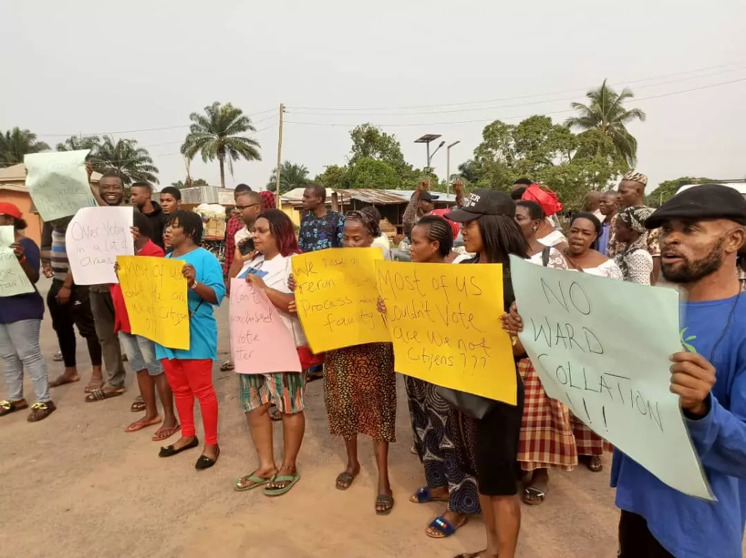 Abia women, youths protest, demand NASS poll results cancellation