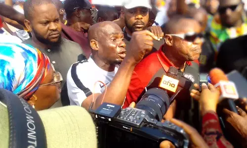 Enugu Election: PDP, LP supporters protest against INEC