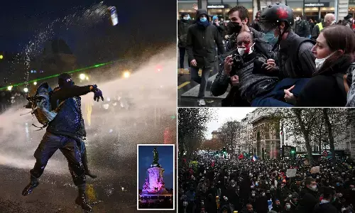 Protests in French cities as tense pensions debate continues