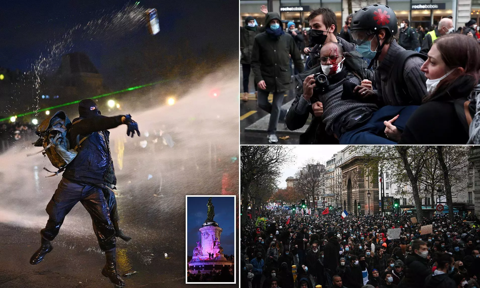 Protests in French cities as tense pensions debate continues