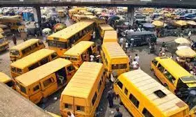 Commercial bus drivers protest activities of touts on Lagos-Abeokuta Expressway