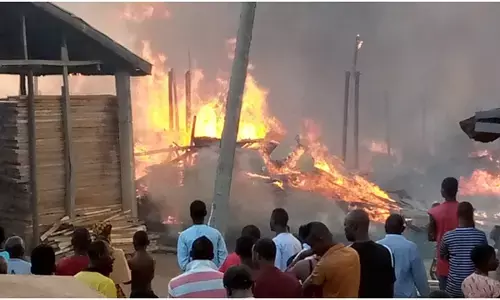 Fire razes 100 stores in Kaduna market