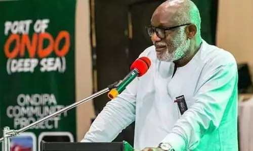 FGs approval of Ondo Deep Sea Port worth celebrating, says Akeredolu