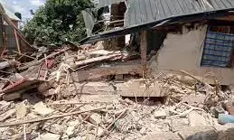 Breaking: Many trapped after Enugu two-story building collapses