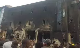 Fire guts popular Soprom Hotel in Onitsha