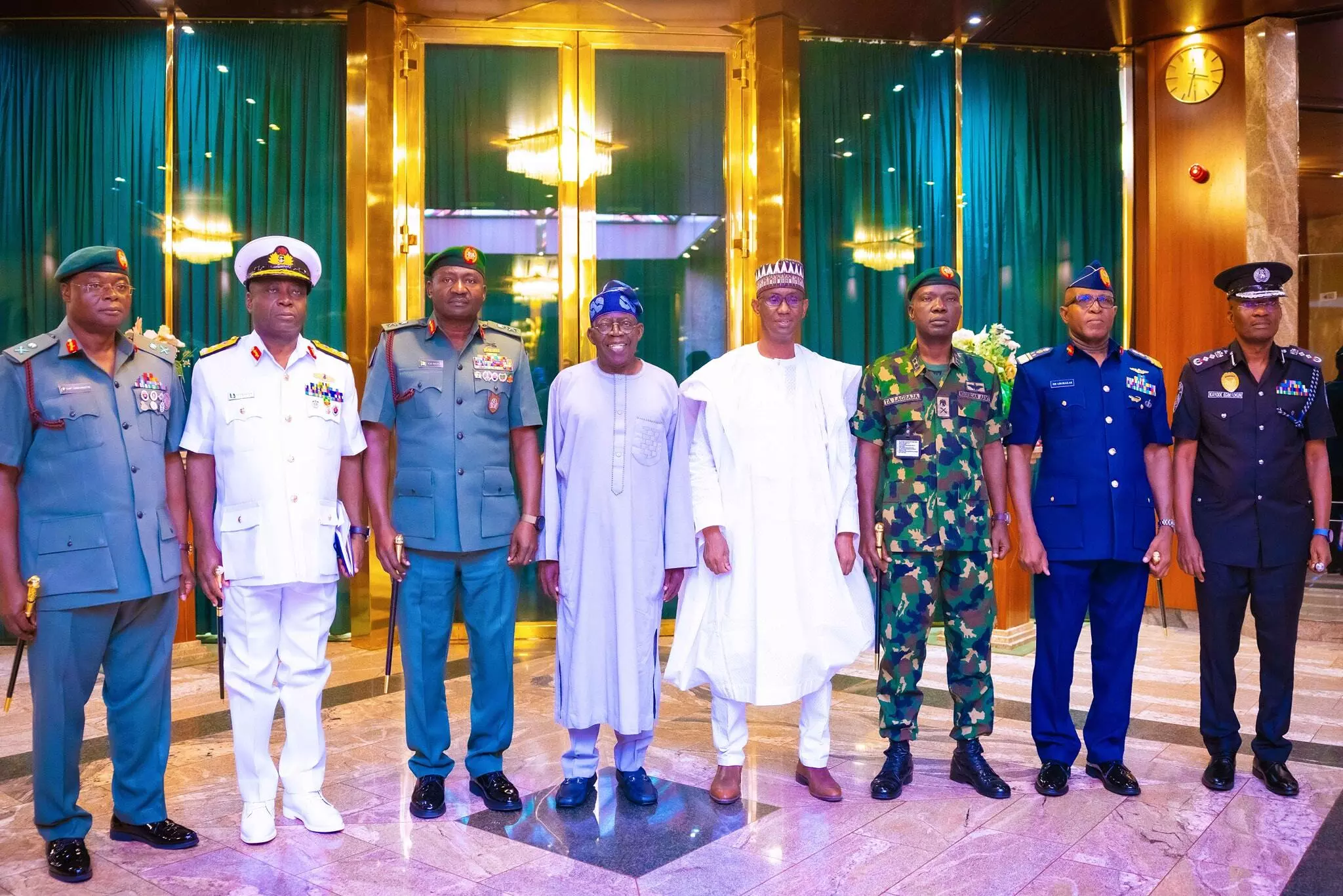 Breaking: President Tinubu decorates new service chiefs