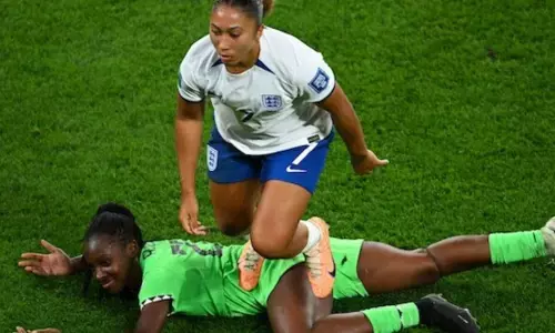England’s James apologises to Super Falcons’ Alozie, vows to learn from incident