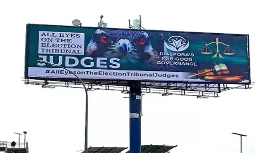 JUST IN: FG dissolves Advertising standard panel over ‘All eyes on the election tribunal’ billboards JUST IN: FG dissolves Advertising standard panel over ‘All eyes on the election tribunal’ billboards