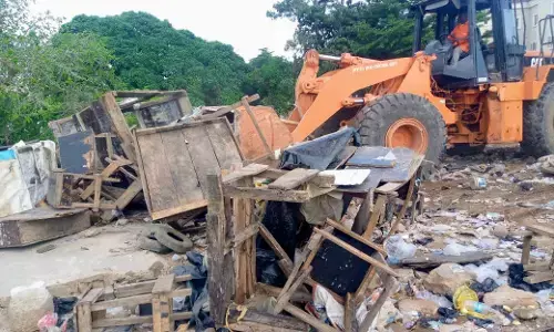 FCTA demolishes illegal market use for criminal activities in Abuja