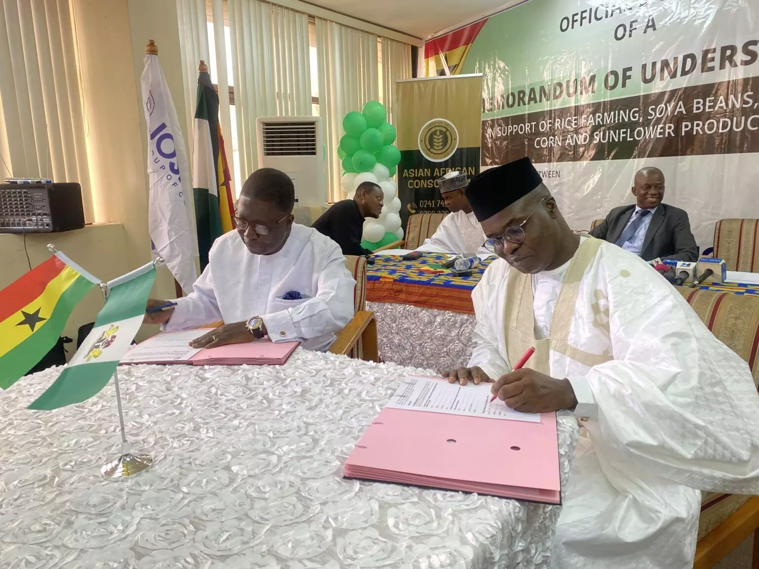 Nigeria, Ghana sign MoU to boost rice, wheat, soya beans farming