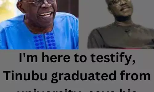 Im here to testify, Tinubu graduated from university, says his classmate